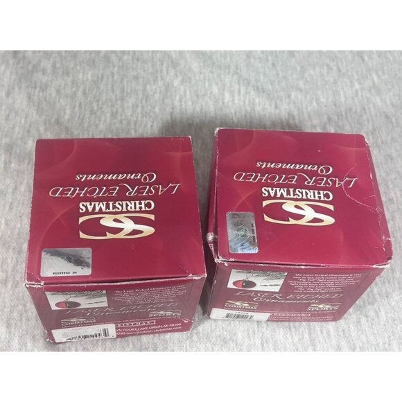 Boston Blue Sox Fenway Laser Etched Christmas Ornament Lights Up - Picture 7 of 7